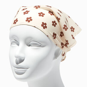 Ivory Daisy Groovy Head Scarf,