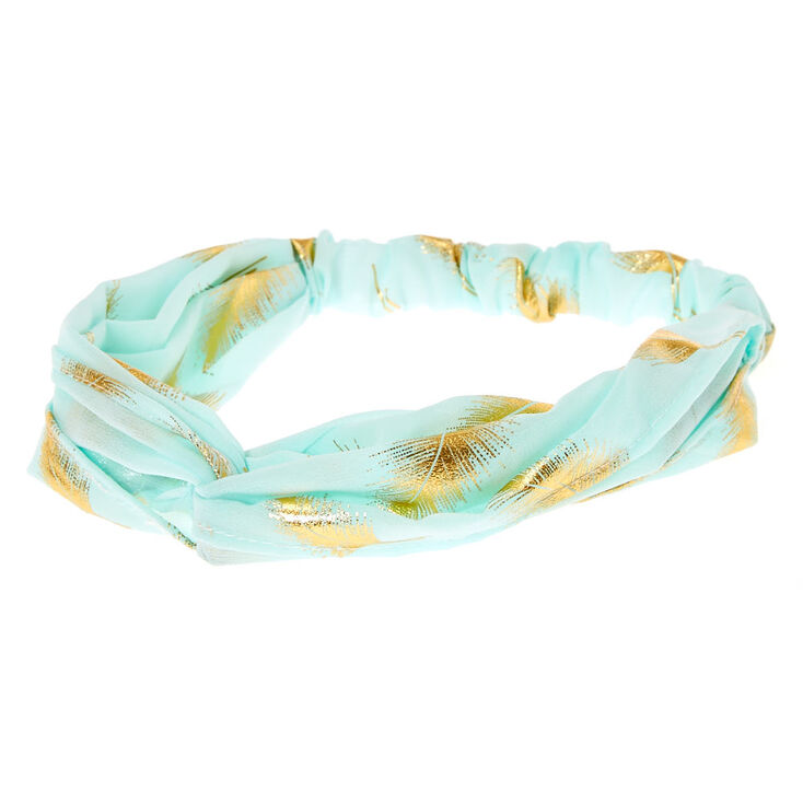 Gold Leaf Mint Headwrap,
