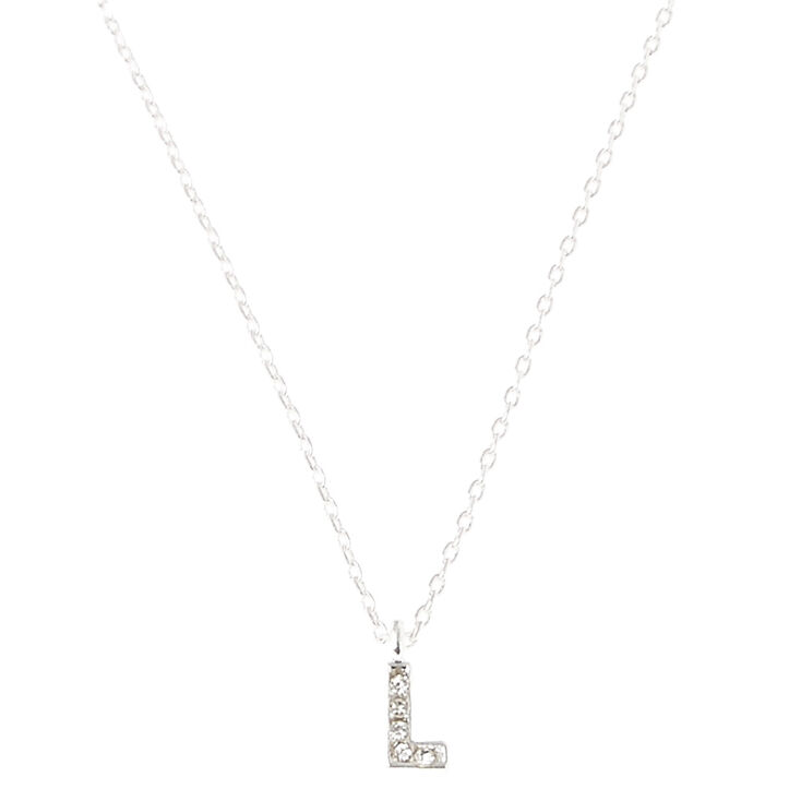 L Initial Pendant Necklace,
