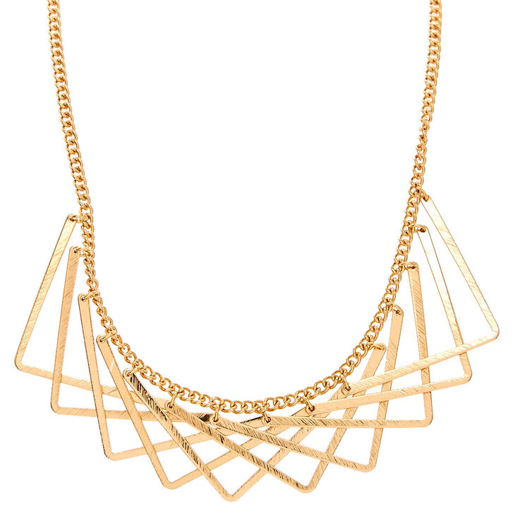 Golden Angle Statement Necklace,