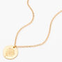 Gold Daisy Pendant Necklace,