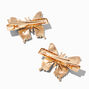 Gold Colorful Butterfly Hair Clips - 2 Pack,