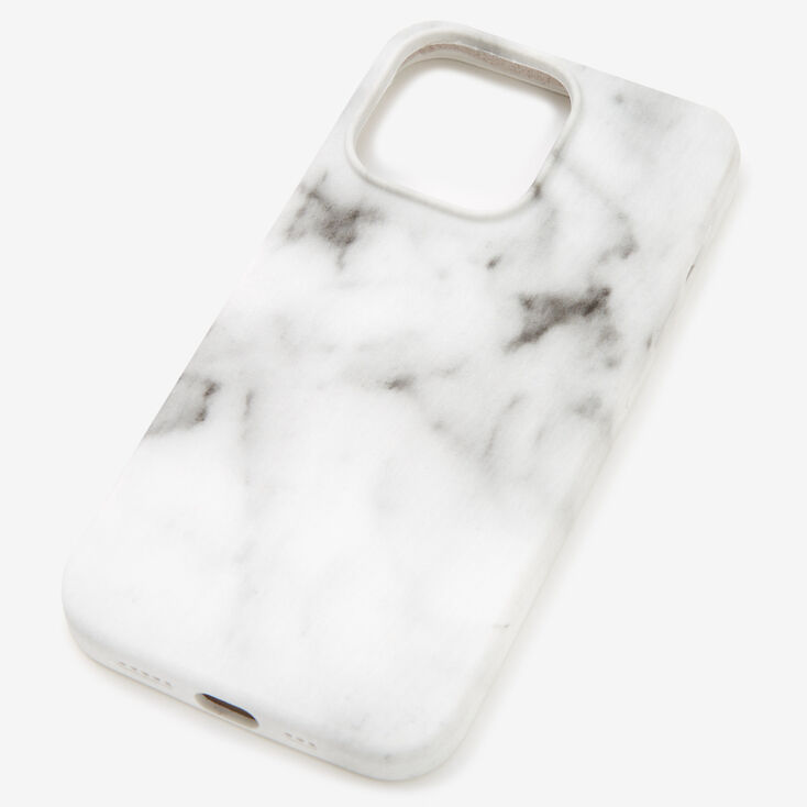 White Marble Design Protective Phone Case - Fits iPhone&reg; 13 Pro,