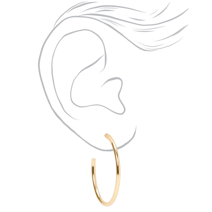 Gold Graduated Mixed Earrings - 20 Pack,