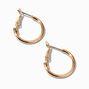 Gold 20MM Tube Hoop Earrings,