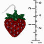 Acrylic Strawberry 2&#39;&#39; Drop Earrings,