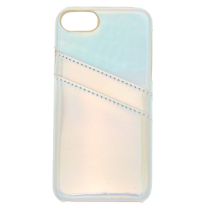 Holographic Card Pocket Phone Case - Fits iPhone 6/7/8 Plus,