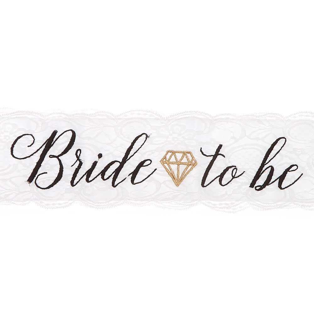 bride to be lace sash