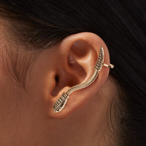 Gold-tone Snake Crawler Ear Cuff Earring,