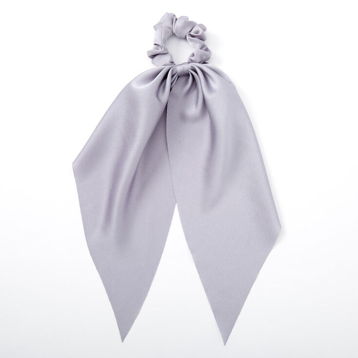 Satin Scarf Hair Scrunchie - Dusty Blue,