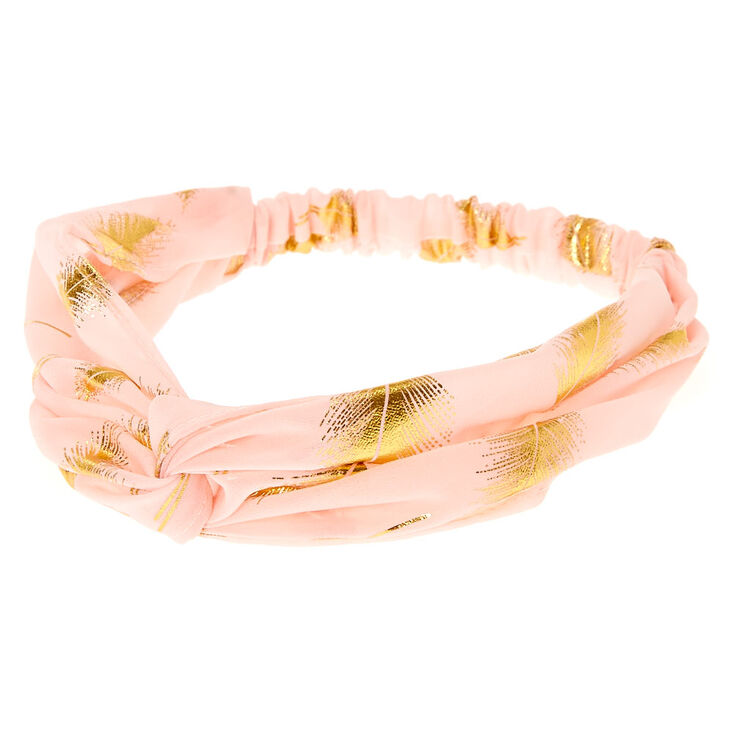 Gold Leaf Blush Headwrap,