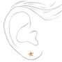 18kt Gold Plated Crystal Starfish Stud Earrings,