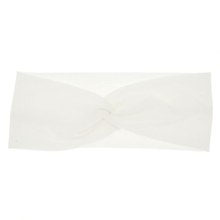 White Twisted Headwrap,