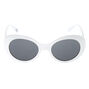 Round Mod Sunglasses - White,