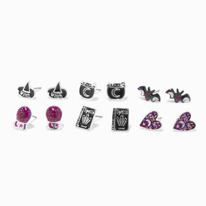 Mystical Icons Stud Earring Set - 6 Pack,