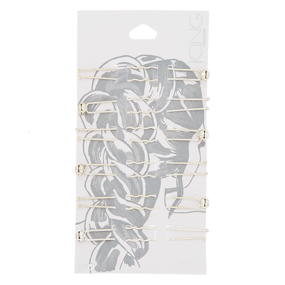 clear hair pins