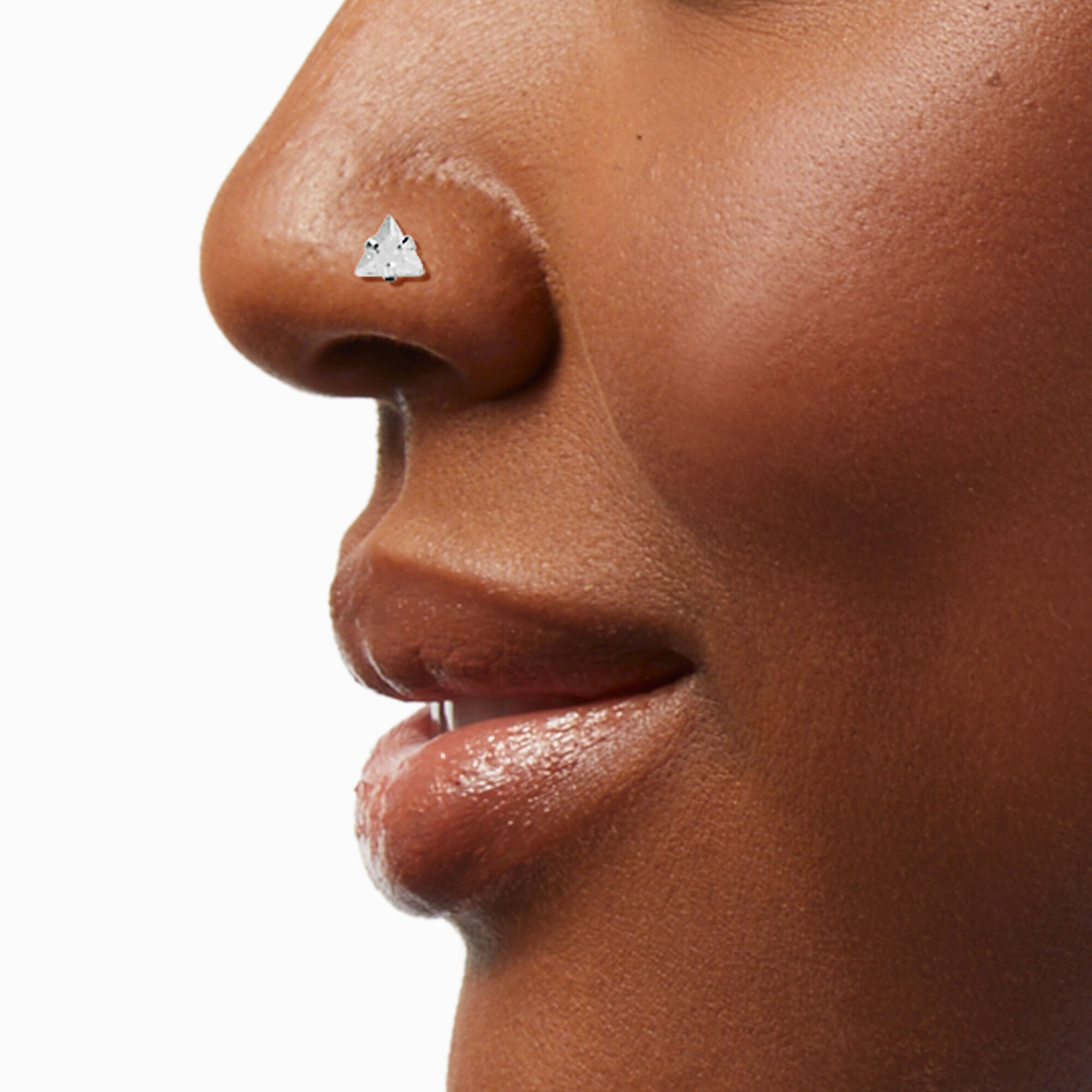 Crystal online nose piercing