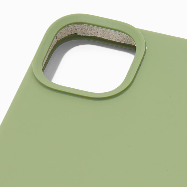 Solid Sage Green Silicone Phone Case - Fits iPhone&reg; 13/14 Pro,