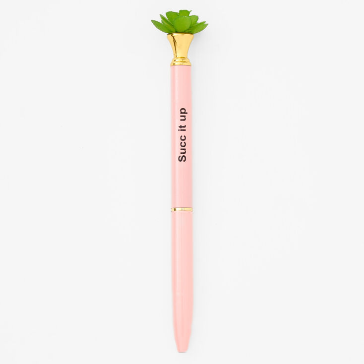 Succ It Up Succulent Topper Pink Pen,