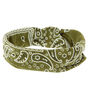 Olive Green Bandana Twisted Headwrap,