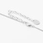Silver Birthstone Color Tag Pendant Necklace - September,