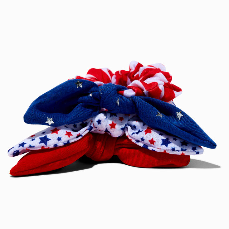 Stars &amp; Stripes Bow Hair Scrunchies,