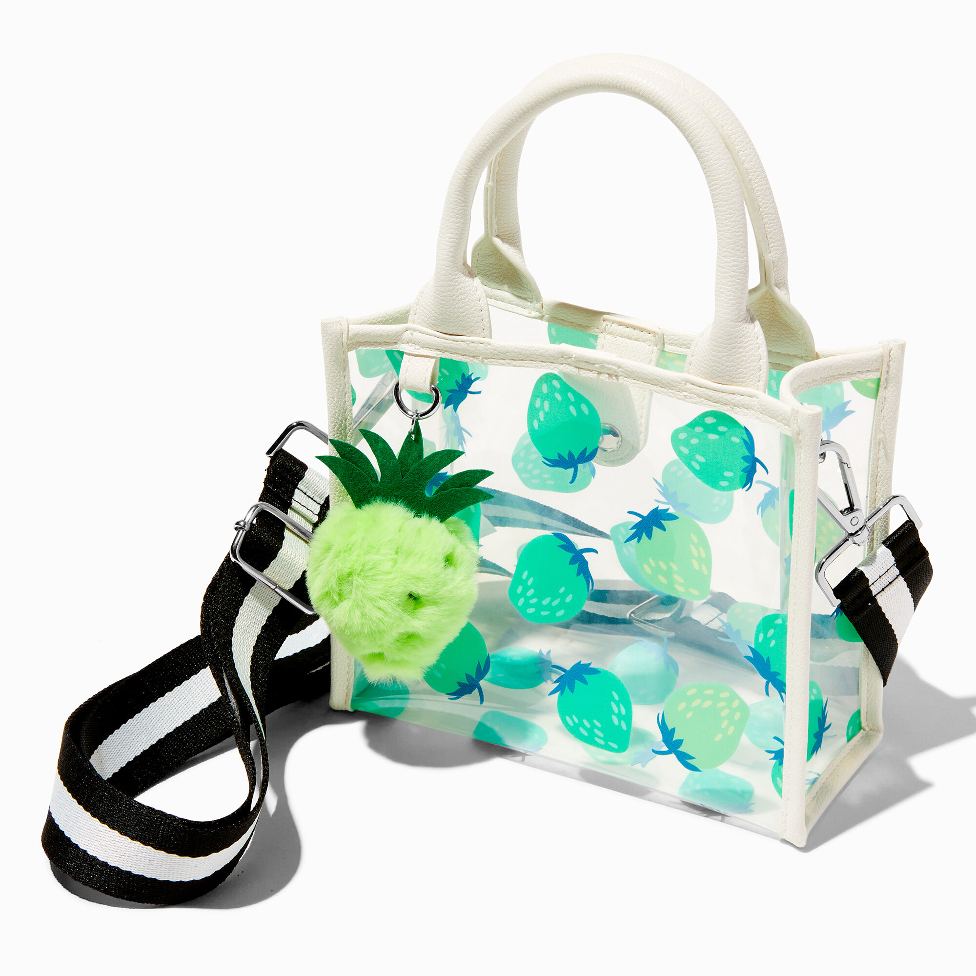 Small Green Strawberry Crossbody Bag