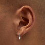 Icing Select Sterling Silver 12MM Hinge Hoop Earrings,