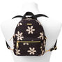 Pink Daisy Flower Small Backpack - Black,