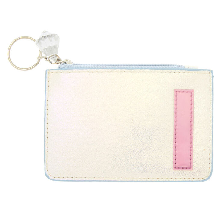Pearlescent Initial Coin Purse - I,