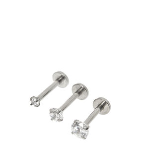 Small, Medium, &amp; Large Crystal Flat Back Helix Studs,