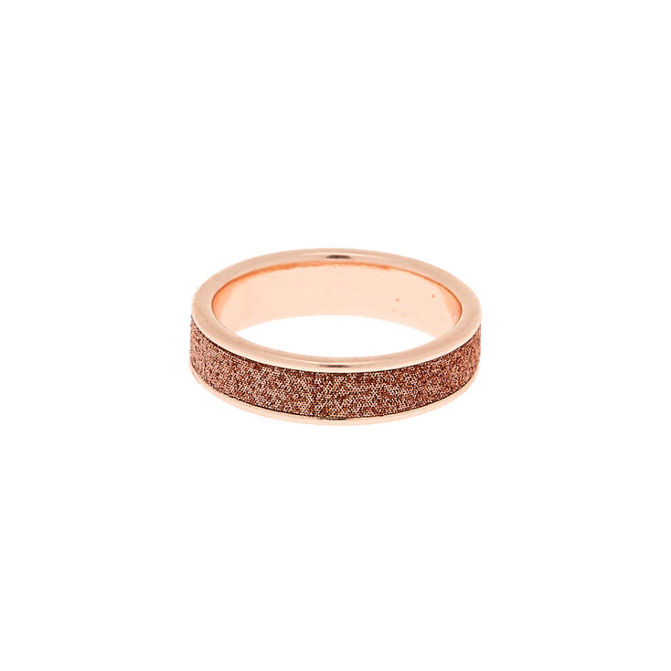 Rose Gold Glitter Midi Ring,