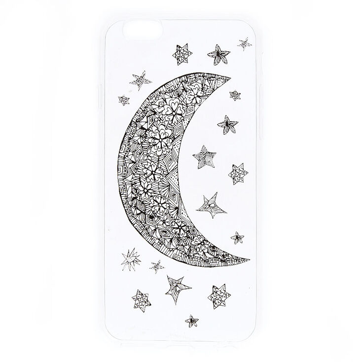 Clear Moon & Stars Phone Case - Fits iPhone 6/6S,