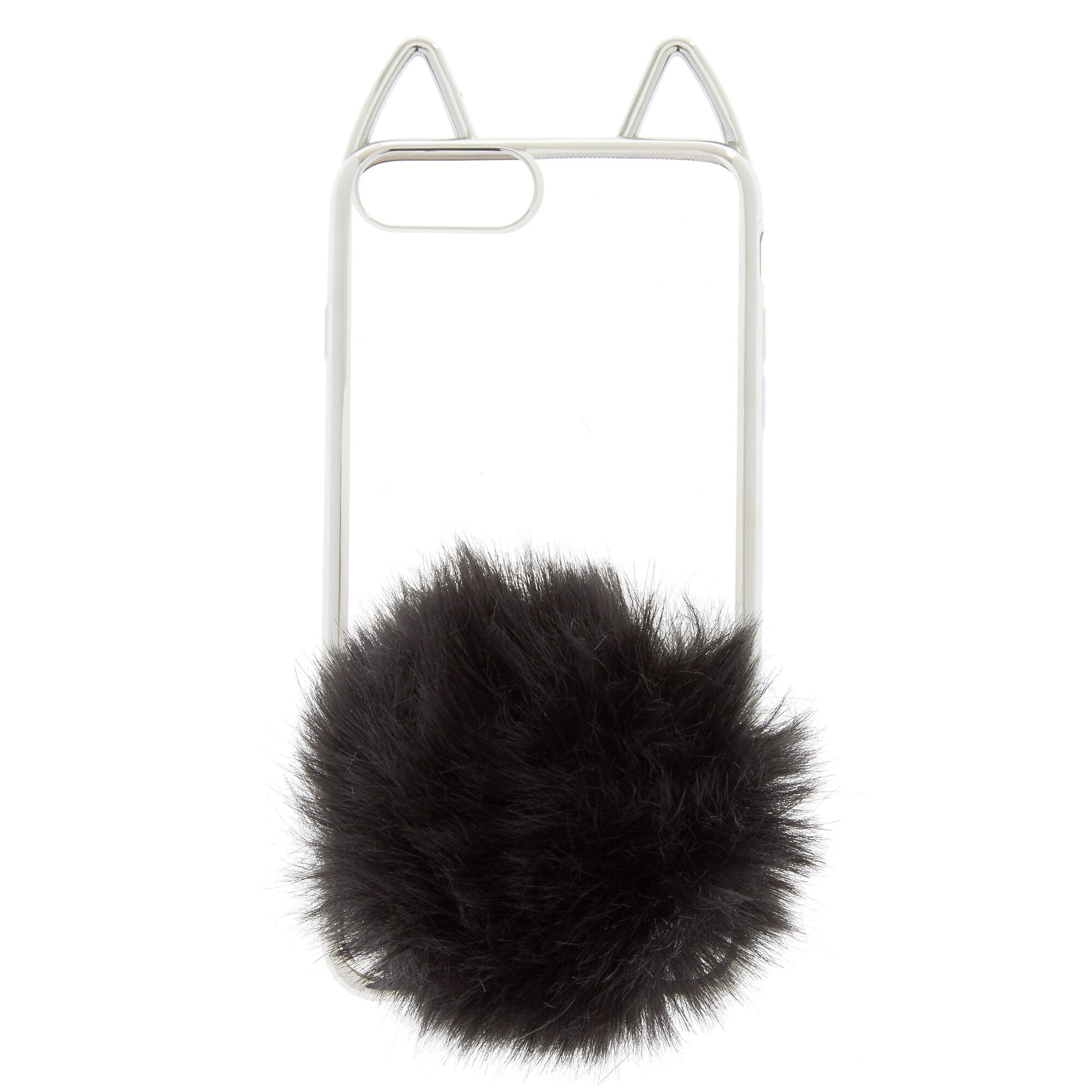 Black Cat Pom Phone Case Fits Iphone 6 7 8 Plus Icing Us