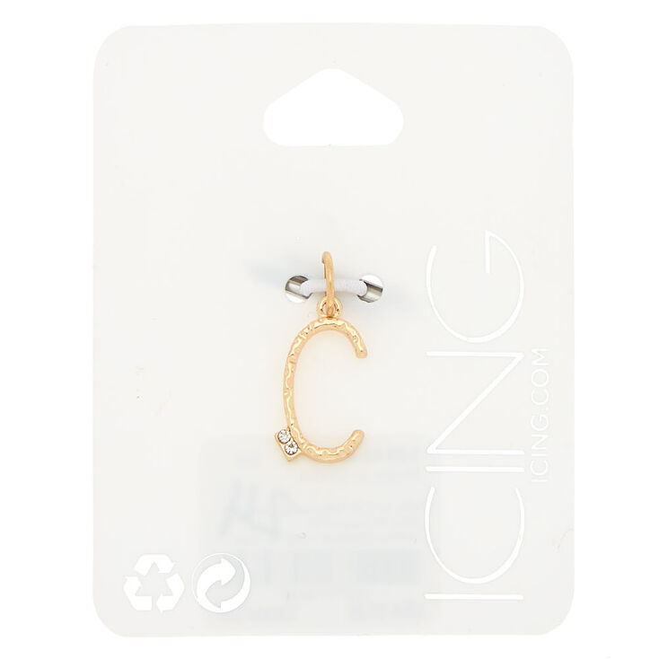 Gold Initial Charm - C,