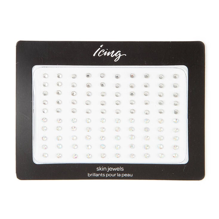 Icing Clear & Iridescent Crystal Skin Gems Set of 100,