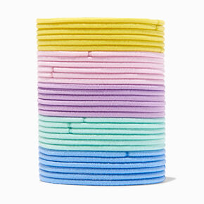 Pastel Tone Lurex Hair Ties - 30 Pack,