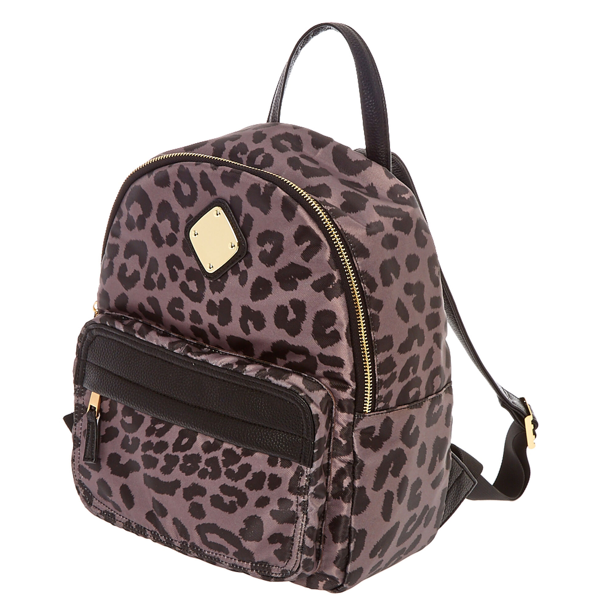 leopard print drawstring backpack