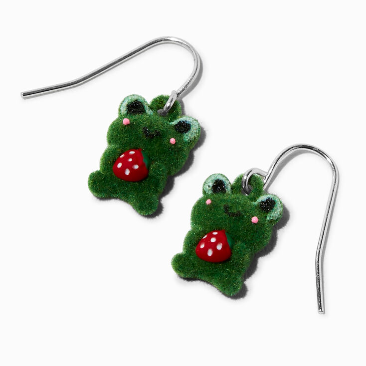 Fuzzy Frog 0.5&quot; Drop Earrings,