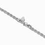 Silver 4MM Rope Chain Necklace,