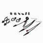 Halloween Goth Inspired Earrings Set - 6 Pack,