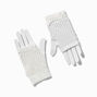 White Fishnet Fingerless Gloves,