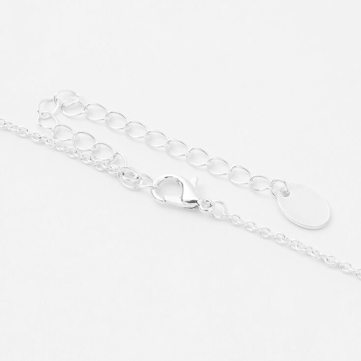 Silver Zodiac Charm Pendant Necklace - Gemini,