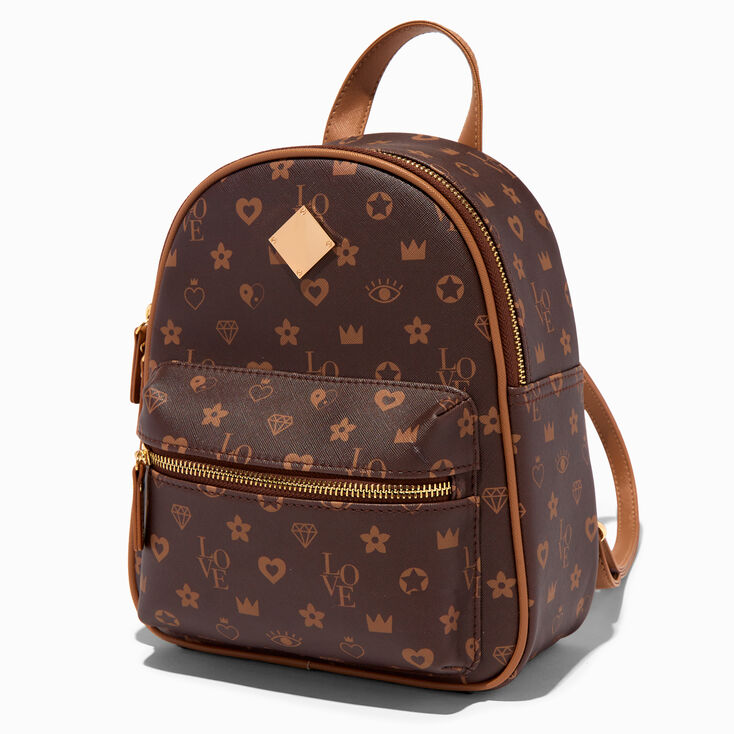 Brown Status Icons Small Backpack