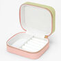 Diamonds, Vacations, &amp; Cocktails Colorblock Travel Jewelry Holder,