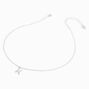 Silver Zodiac Embellished Pendant Necklace - Pisces,
