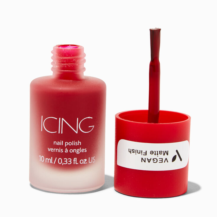 Vegan Matte Effect Nail Polish - Red,