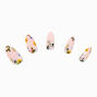 Mini Flower Stiletto Vegan Faux Nail Set - 24 Pack,