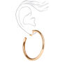 Gold 60MM Tube Clip On Hoop Earrings,