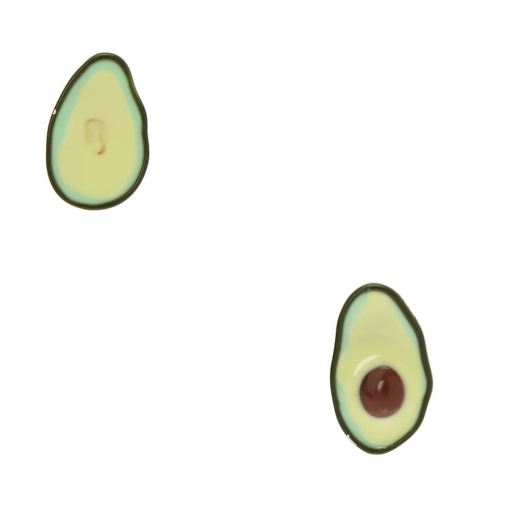Mismatch Avocado Stud Earrings,